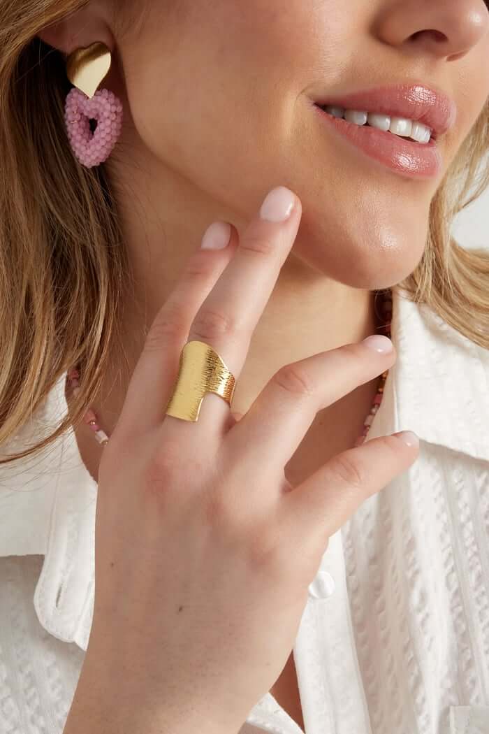 Statement ring - Goud