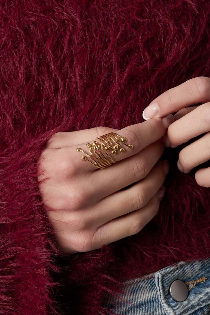 Dot delight ring - Goud