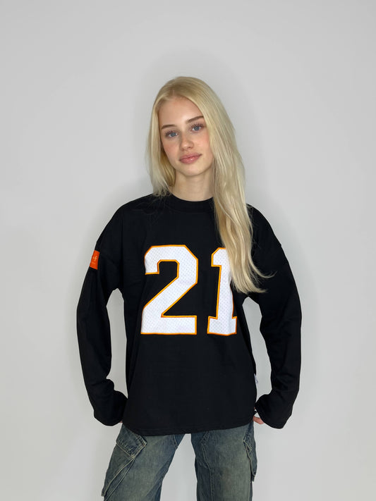 21 Jersey - Black/Orange