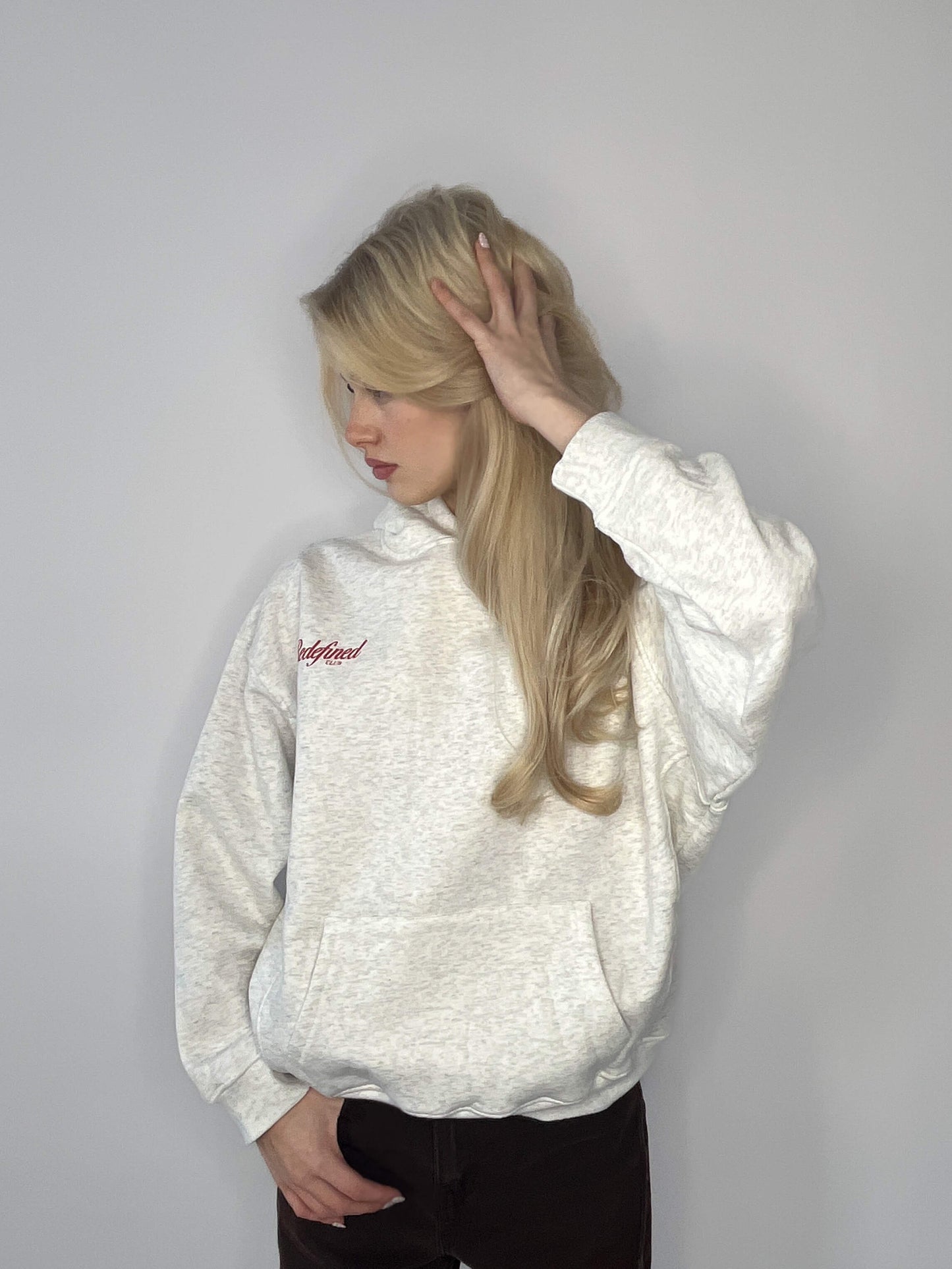 Love heart hoodie - Grey