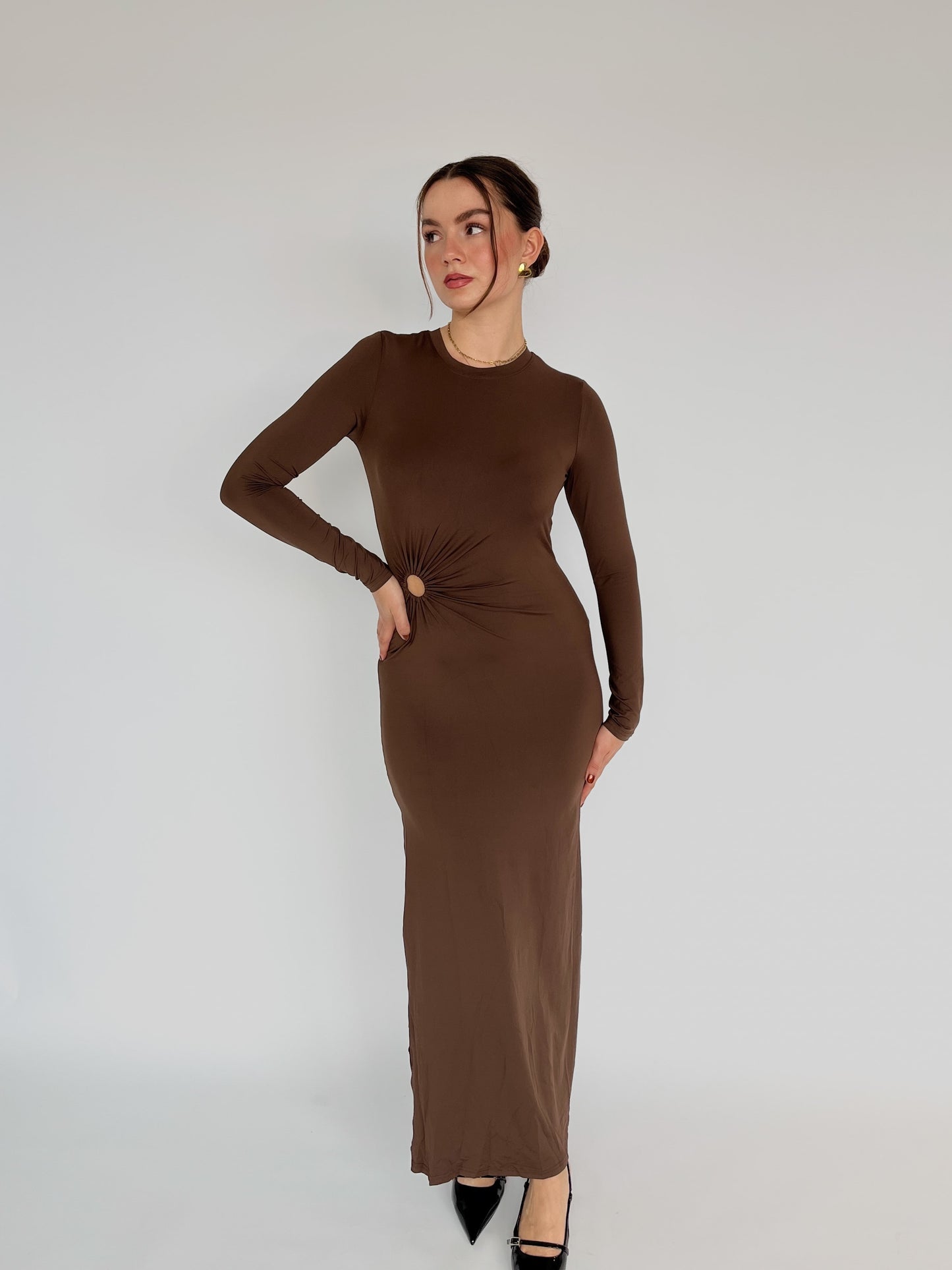 Riley Dress - Brown