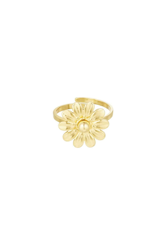 Bloemen ring - Goud