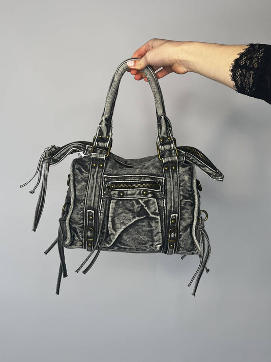 Denim City Bag - Grijs