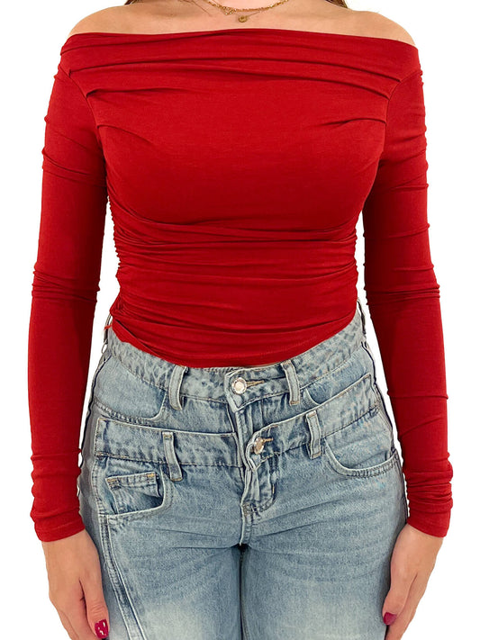 Alani top - Rood