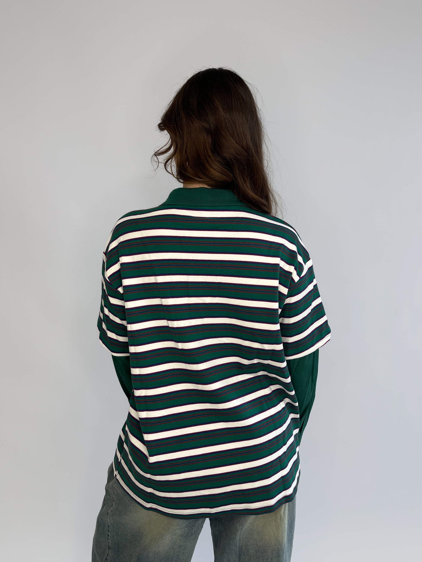 Xena Longsleeve - Groen/Wit