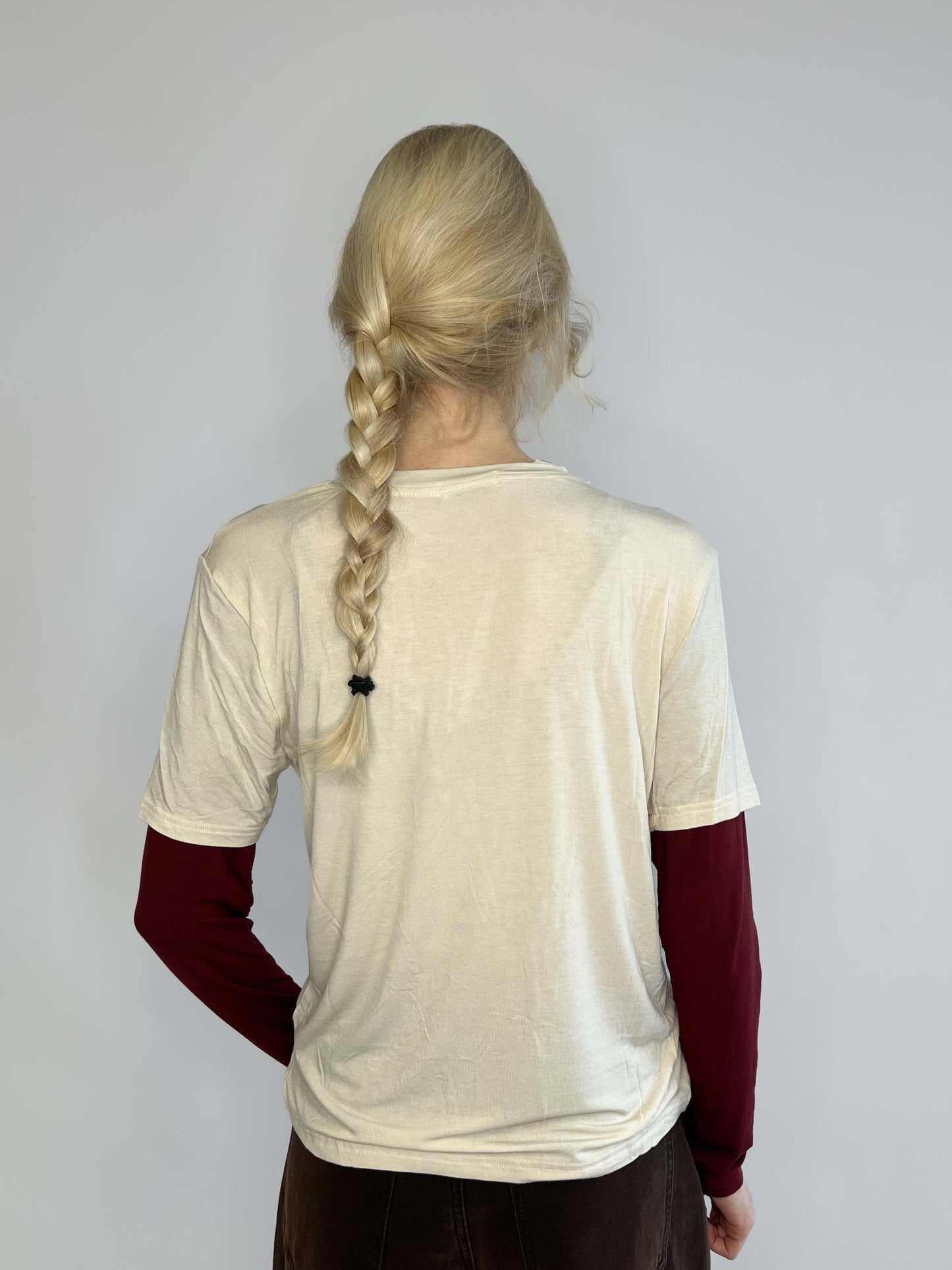 Macy Longsleeve - Beige/Rood