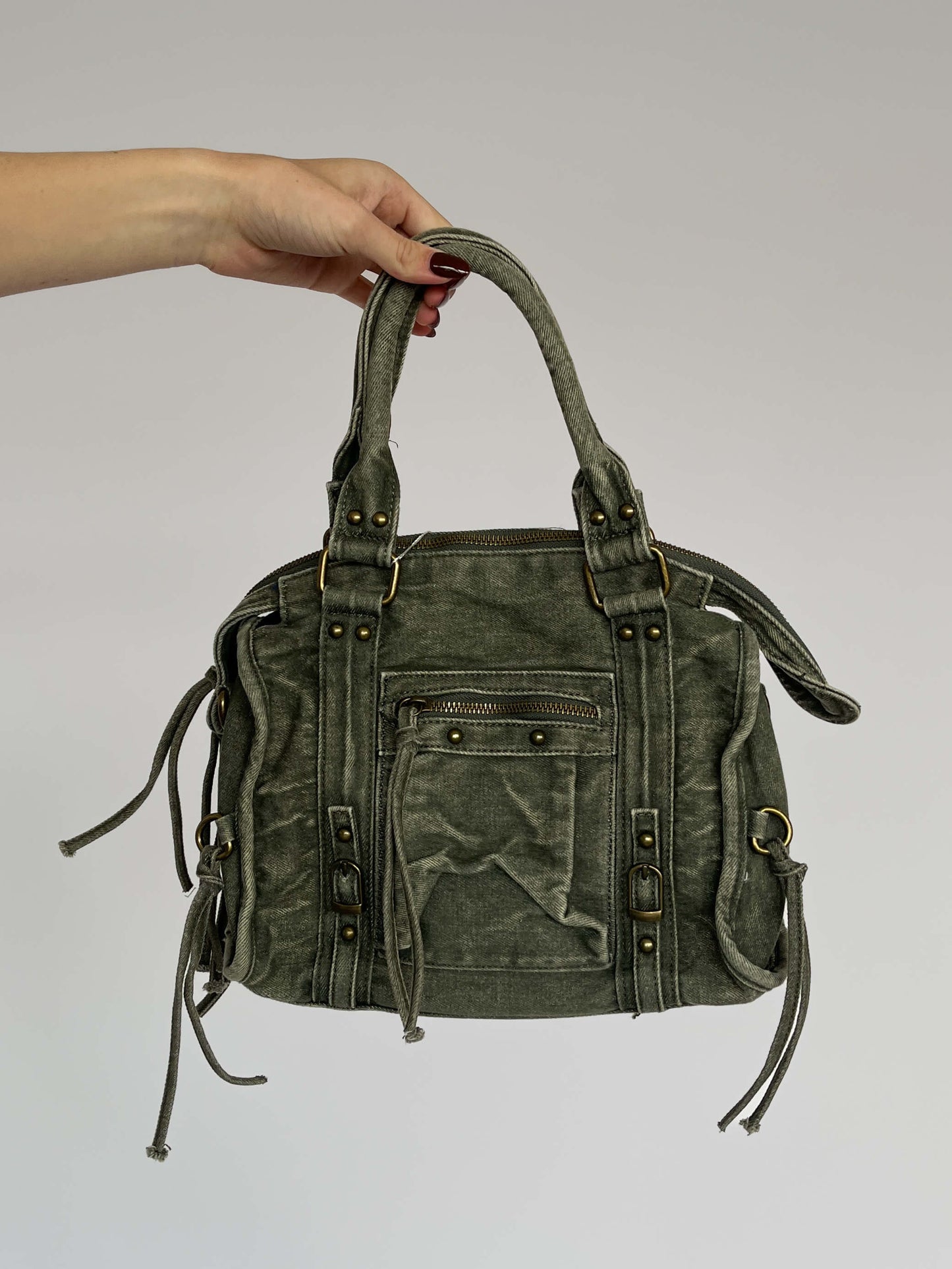 Denim City Bag - Groen