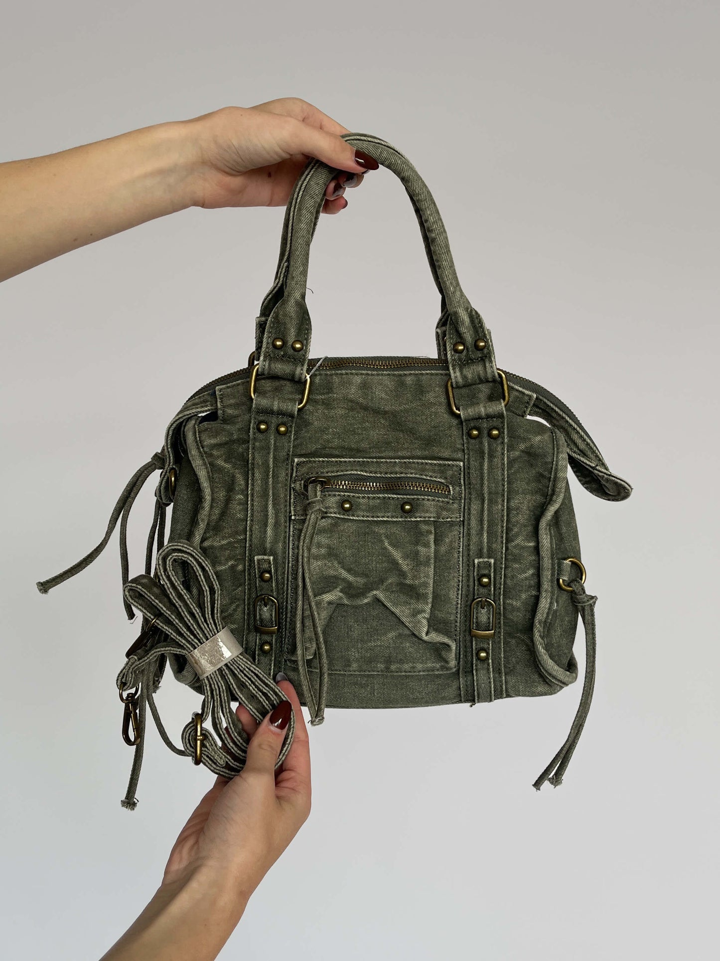 Denim City Bag - Groen