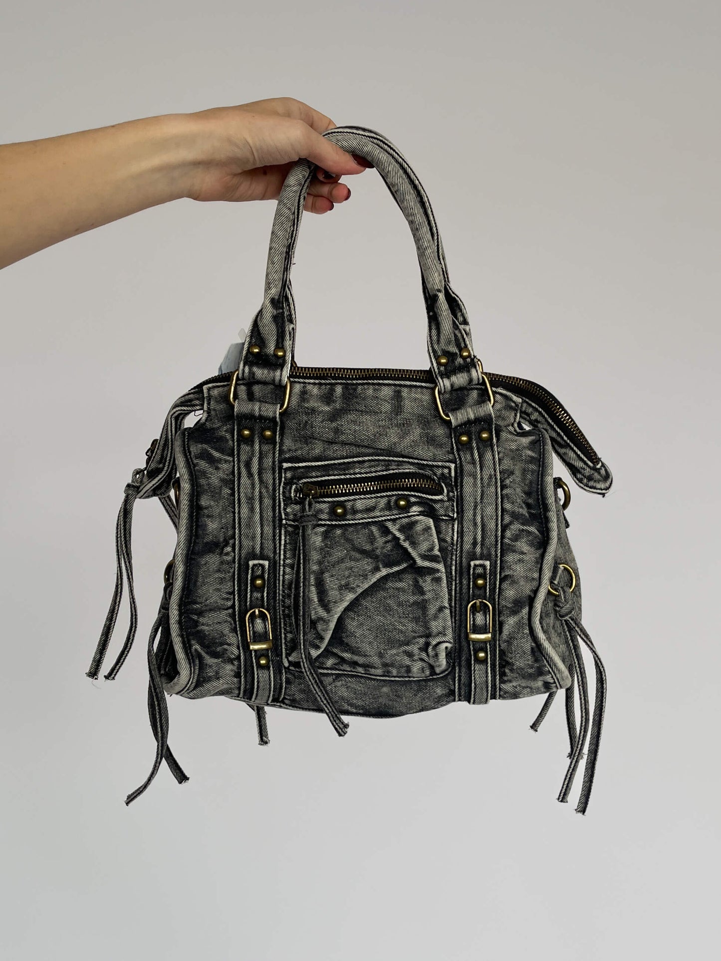 Denim City Bag - Grijs