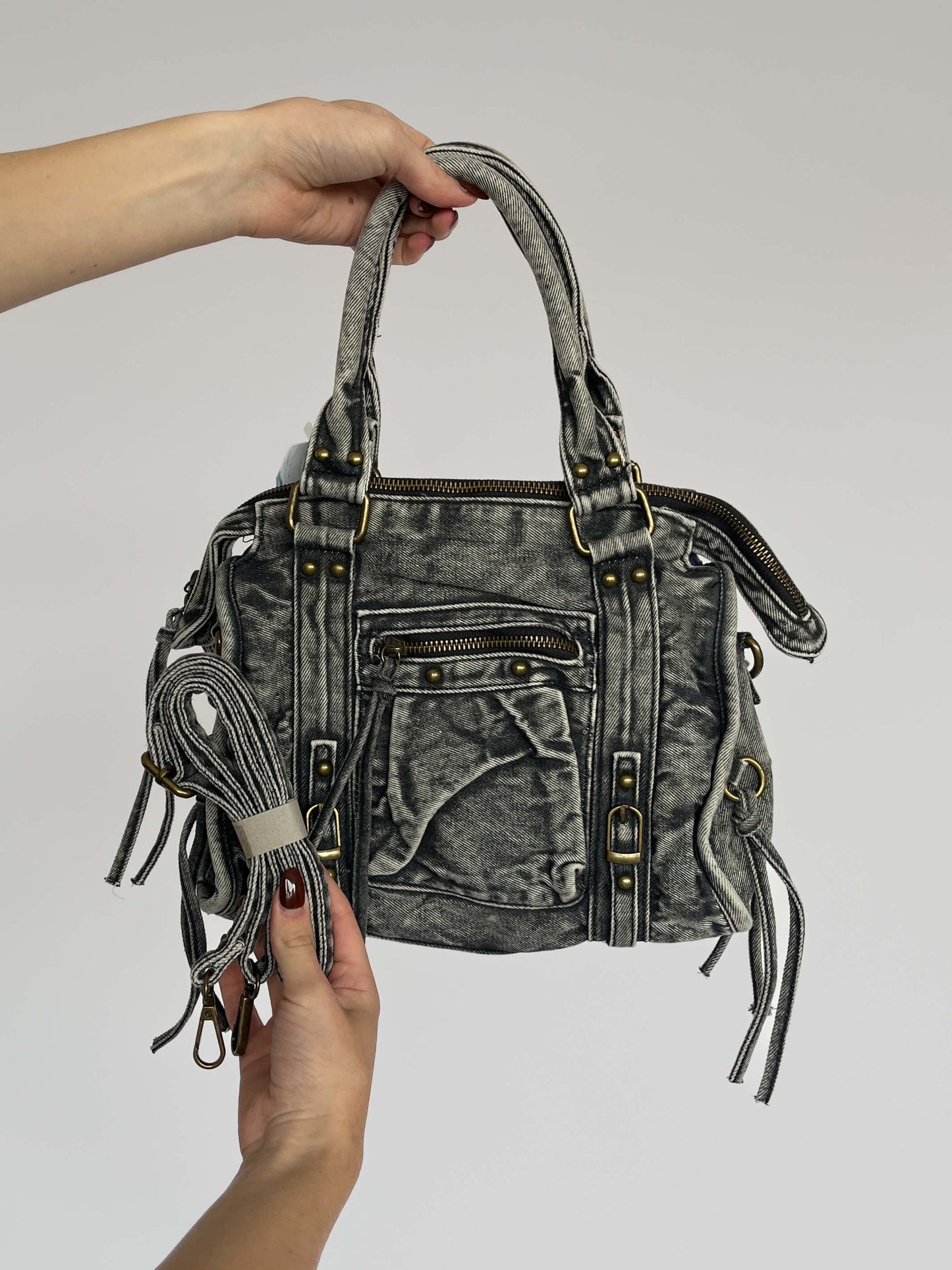 Denim City Bag - Grijs