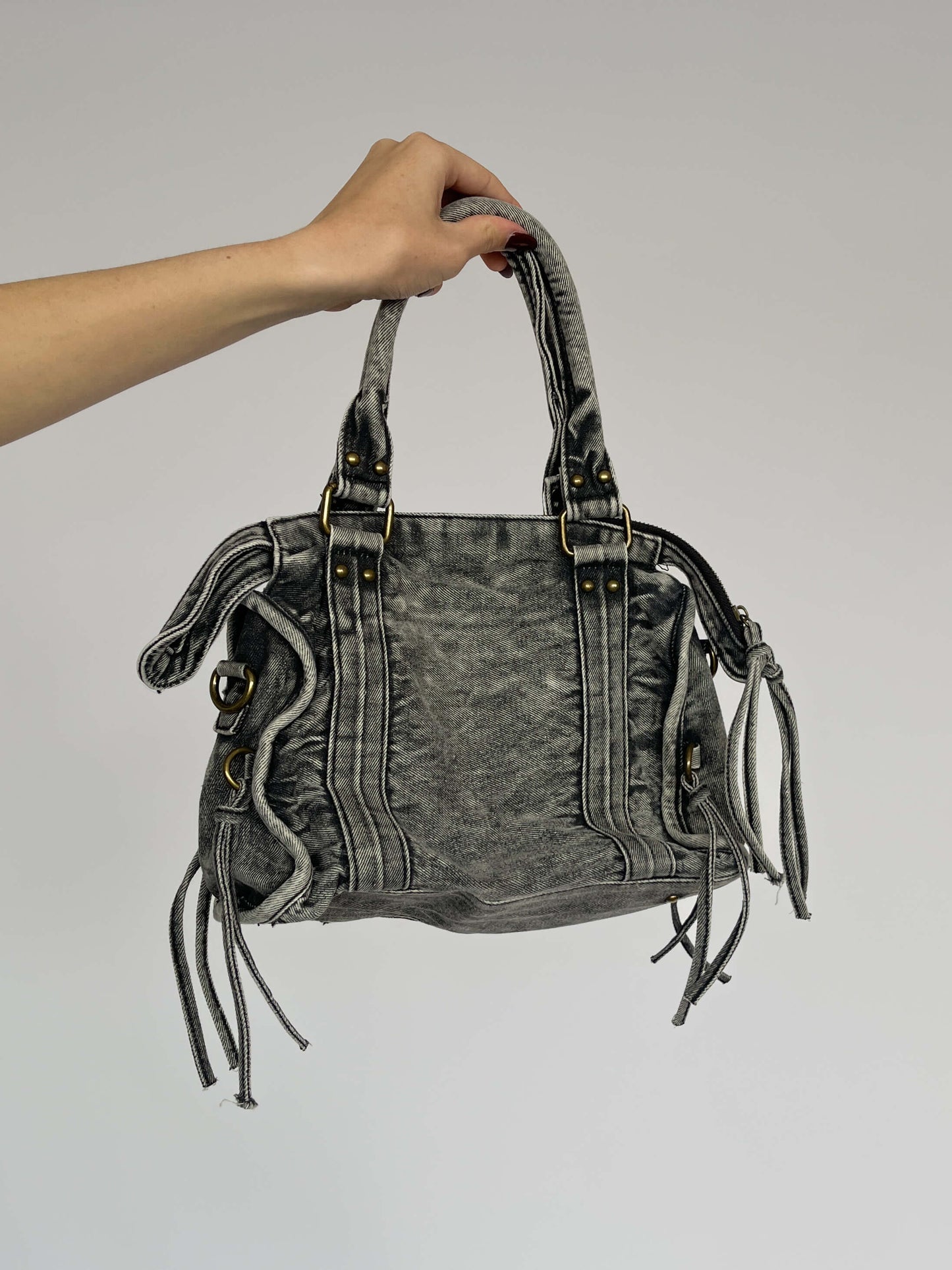 Denim City Bag - Grijs