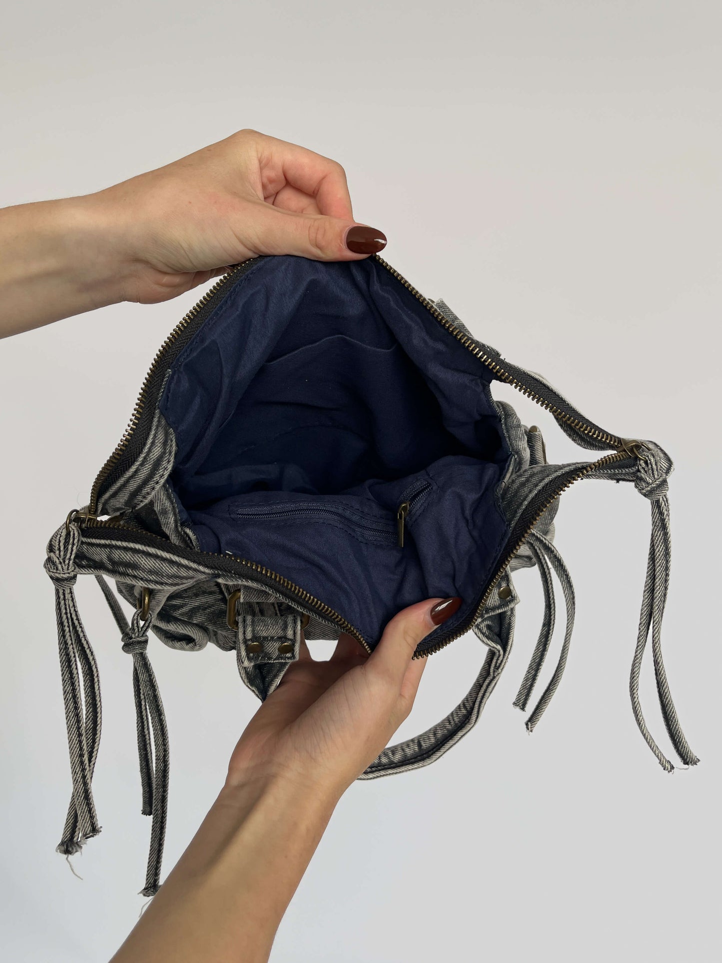 Denim City Bag - Grijs