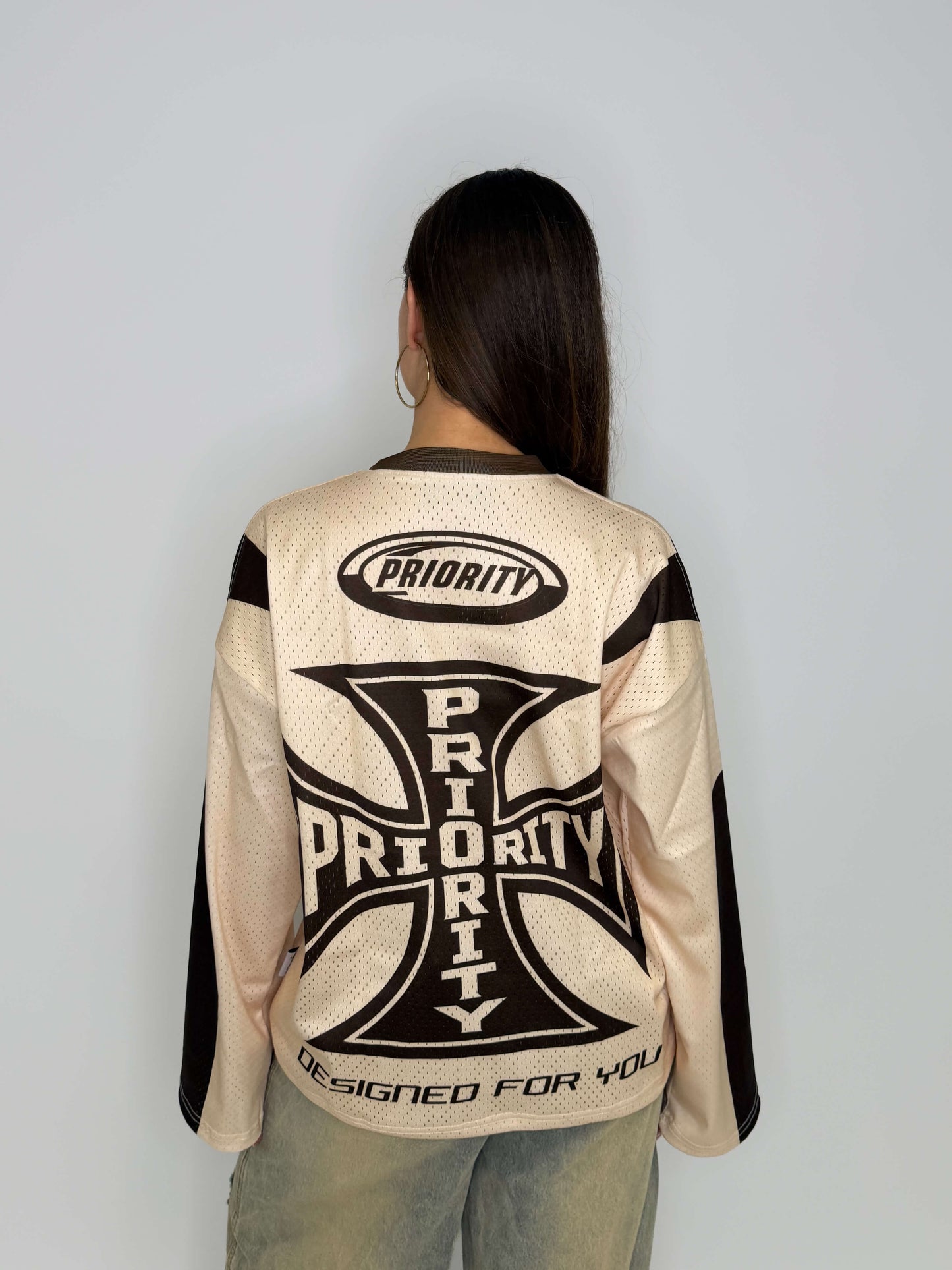 Lexi Priority Jersey Longsleeve- Brown