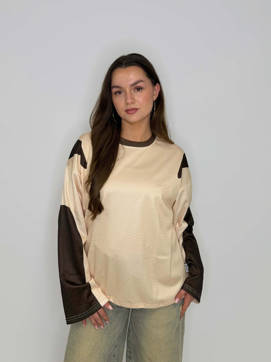 Lexi Priority Jersey Longsleeve- Brown