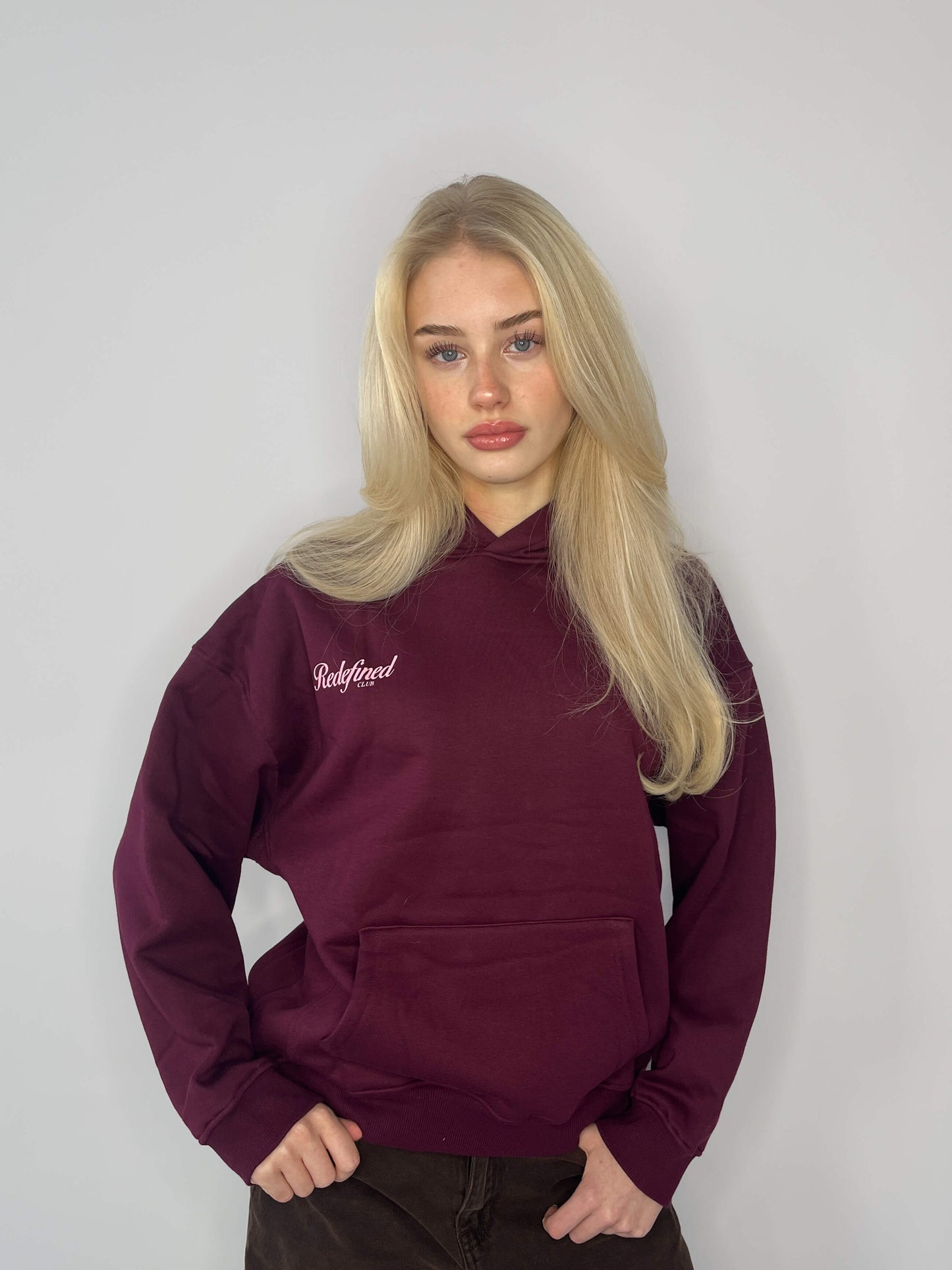 Love heart hoodie - Bordeaux