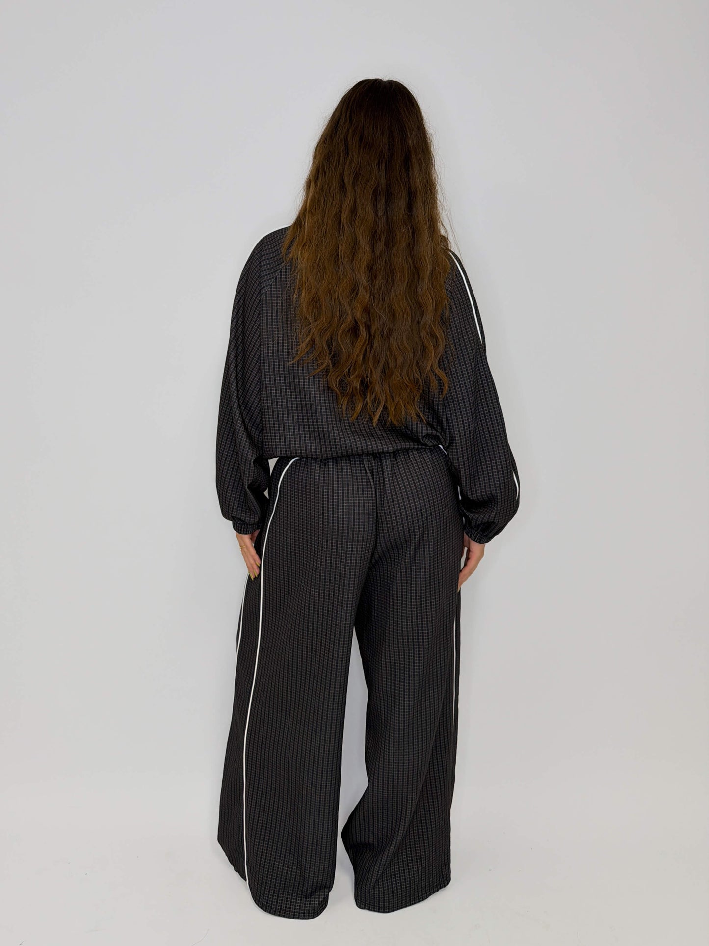 Imani Windbreaker Set - Black