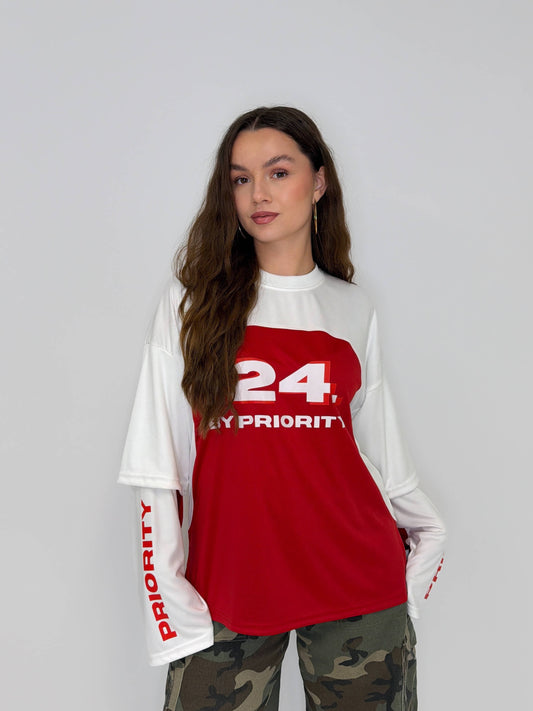 Priority 24 Longsleeve - Red